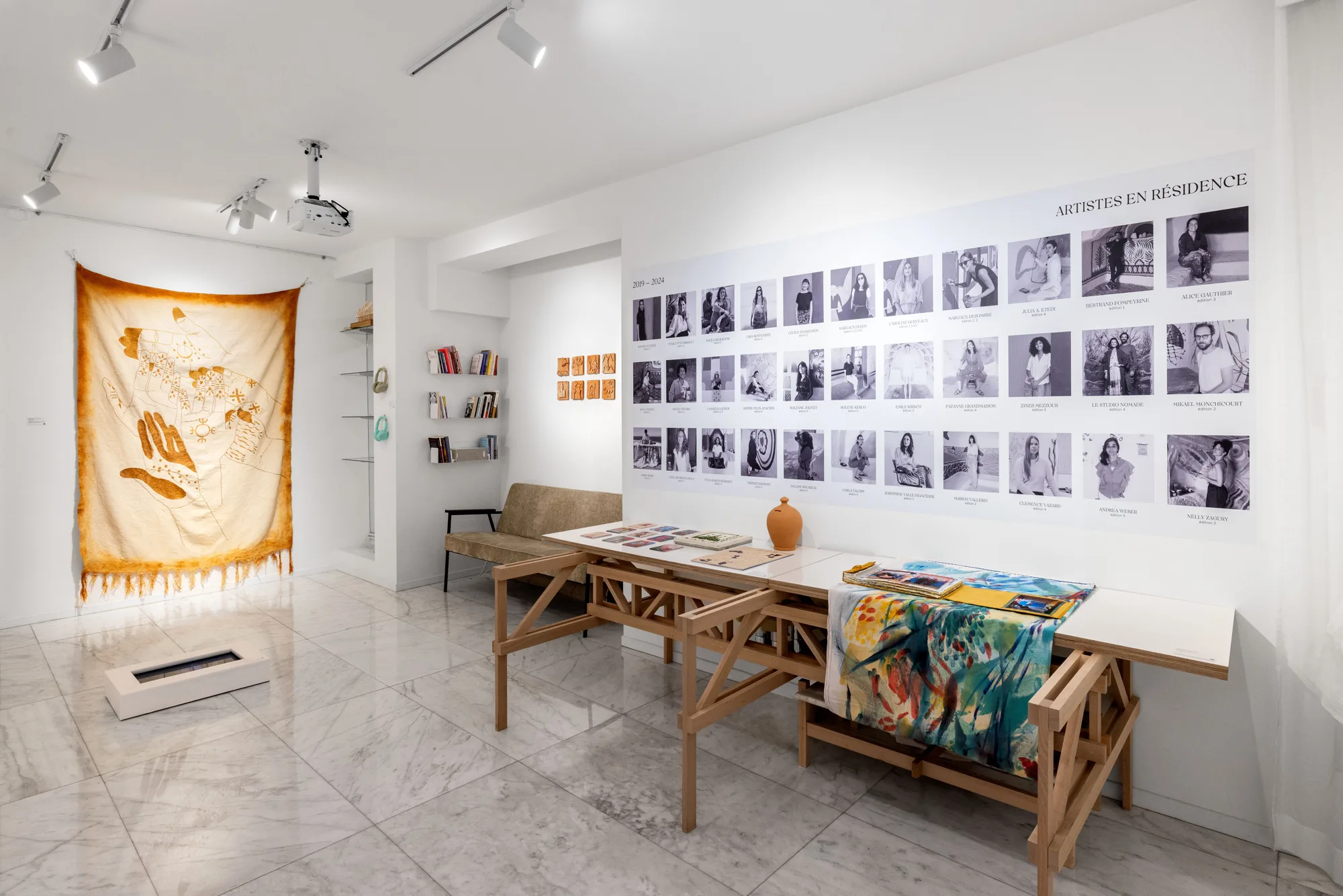 Vue de l'exposition des 5 ans de Massa Stories, Paris, 2025