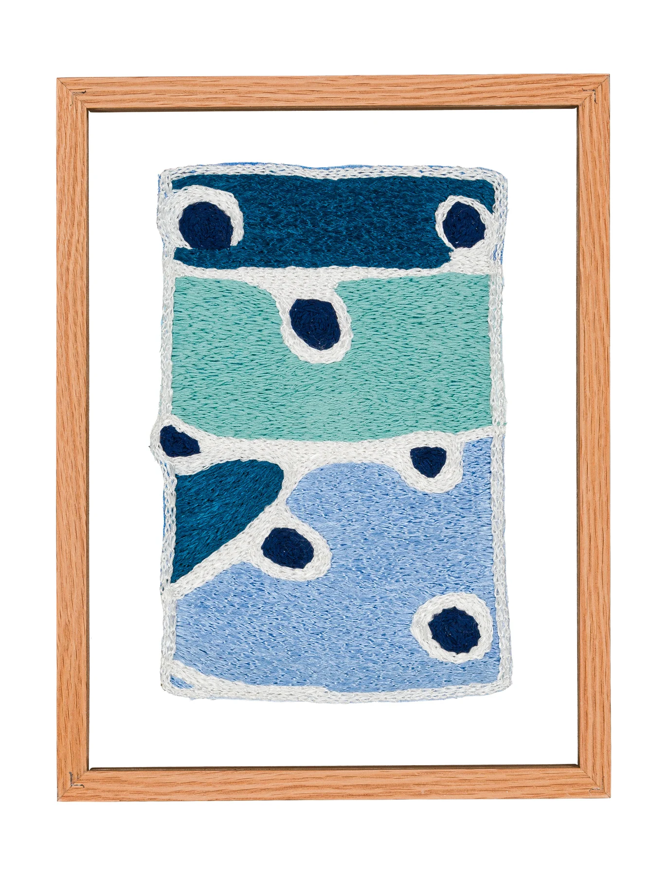 Studio Mogador 1947 - Murmure 7, 2025. Embroidery by hand on sewn cotton. 24 x 35 cm. Margaux Derhy
