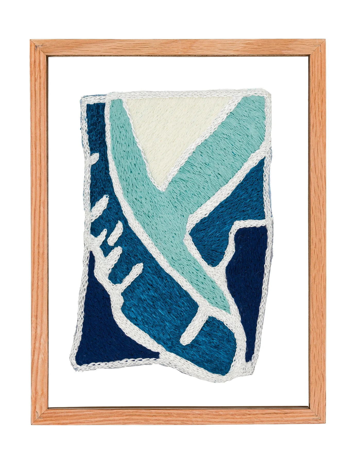 Studio Mogador 1947 - Murmure 5, 2025. Embroidery by hand on sewn cotton. 24 x 35 cm. Margaux Derhy
