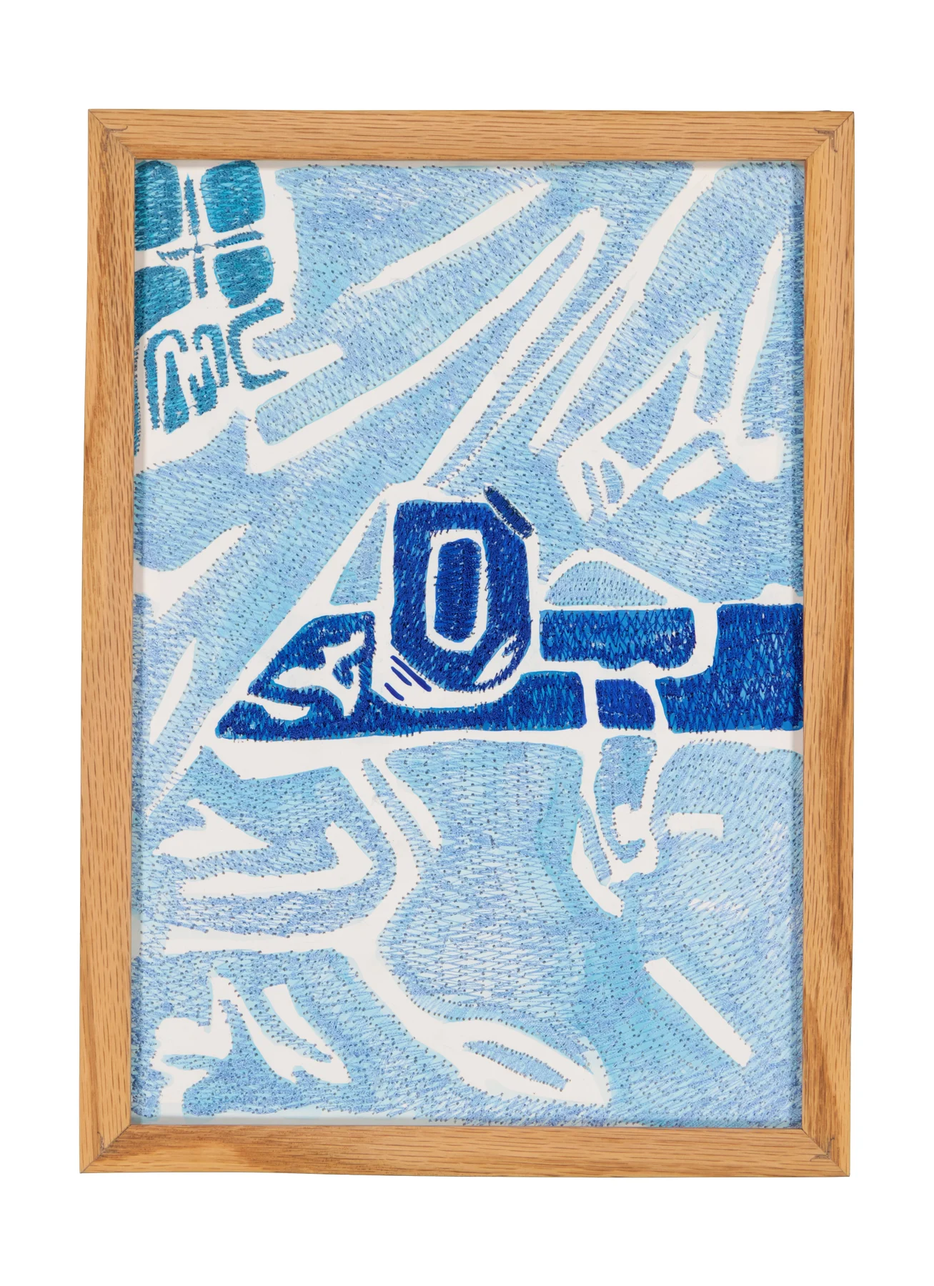 A mother's solace 8, 2024. Watercolor, ink and embroidery on paper. 24 x 32 cm. Margaux Derhy