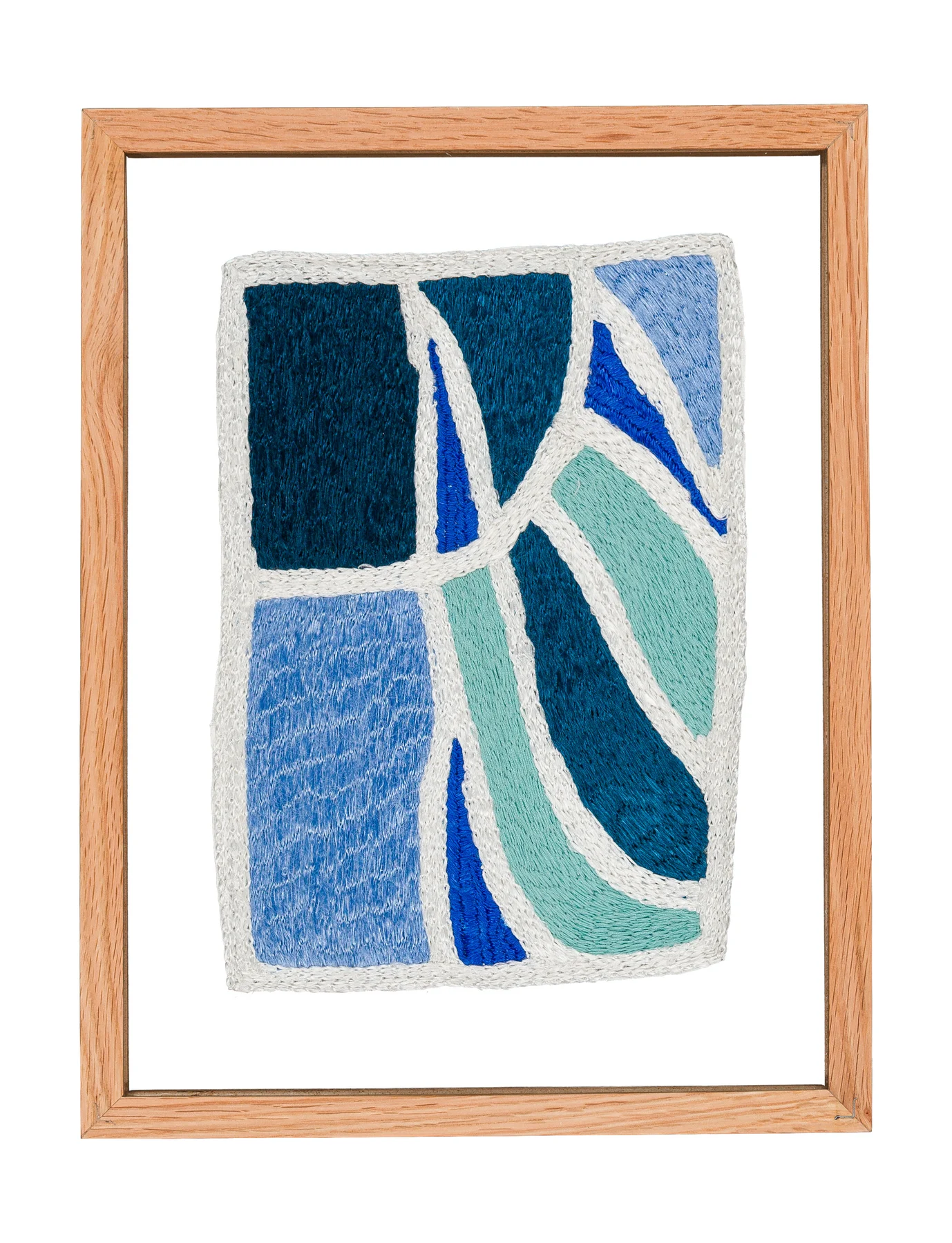 Studio Mogador 1947 - Murmure 3, 2025. Embroidery by hand on sewn cotton. 24 x 35 cm. Margaux Derhy