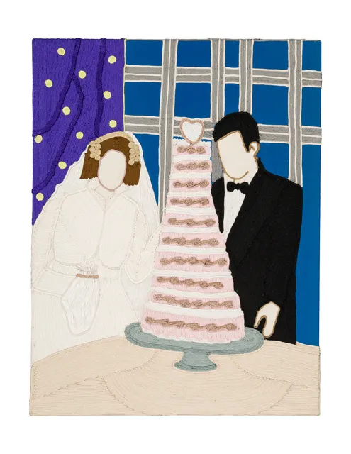 To the one I love 7, 2025. Sfiffa embroidered by hand on cotton. Margaux Derhy