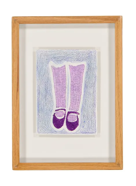 Tendres Boutons 17, 2024. Watercolor and embroidery on Arches paper. Margaux Derhy