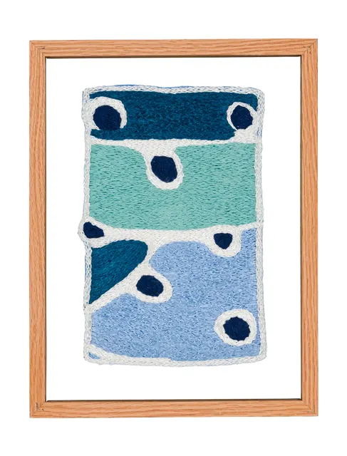 Studio Mogador 1947 - Murmure 7, 2025. Embroidery by hand on sewn cotton. Margaux Derhy