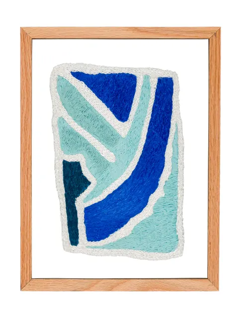 Studio Mogador 1947 - Murmure 6, 2025. Embroidery by hand on sewn cotton. Margaux Derhy
