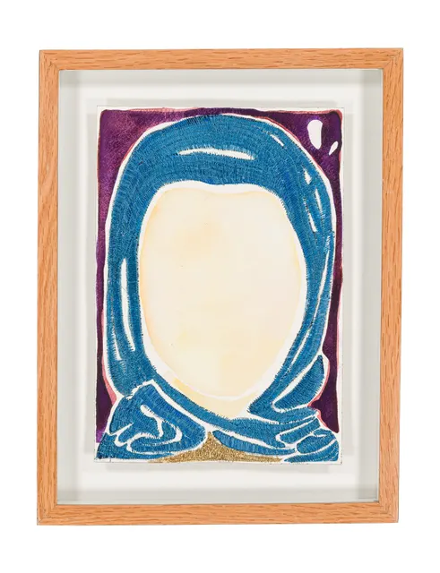 Mères Souveraines - dessin 6, 2025. Watercolor and embroidery on paper. Margaux Derhy