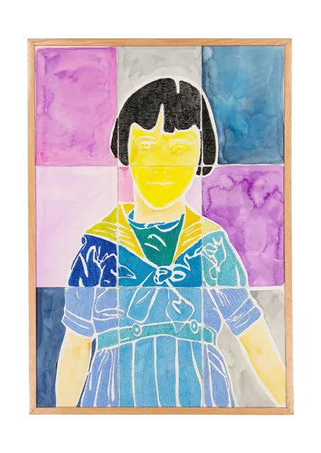 Tendres Boutons 2, 2024. Watercolor and embroidery on Arches paper. Margaux Derhy
