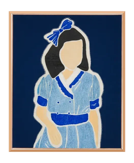 Studio Mogador 1947 - Éveil 1, 2025. Broderie et peinture sur coton. Margaux Derhy