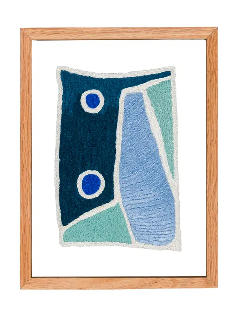 Studio Mogador 1947 - Murmure 1, 2025. Embroidery by hand on sewn cotton. Margaux Derhy