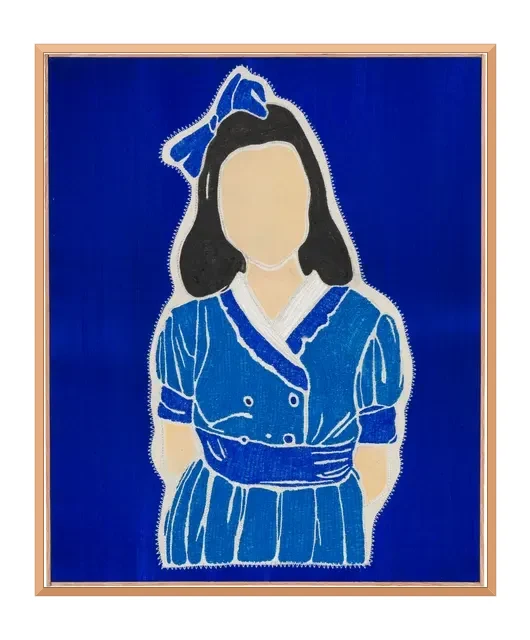 Studio Mogador 1947 - Éveil 2, 2025. Broderie et peinture sur soie. Margaux Derhy