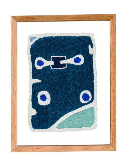 Studio Mogador 1947 - Murmure 2, 2025. Embroidery by hand on sewn cotton. Margaux Derhy